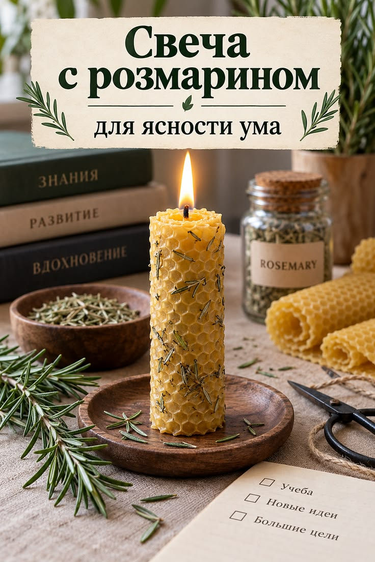 свеча для ясности ума и учебы